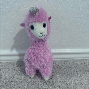 Pink Plush Llama Unicorn Toy